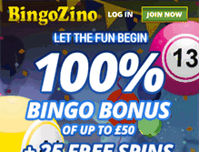 Tablet Screenshot of bingozino.com